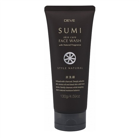 Sữa Rửa Mặt Kiềm Dầu Dành Cho Da Mụn Than Hoạt Tính DEVE Sumi Face Wash Nội Địa Nhật Bản 130g