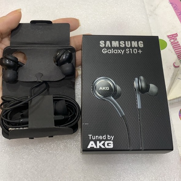 Tai nghe Samsung Galaxy S10, Samsung S10 Plus AKG zin theo máy+ Tặng 4 nút tai phụ