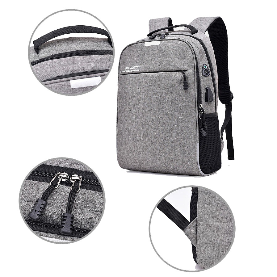 Balo Nam Đa Năng Thời Trang,Túi Đựng Laptop, Chống Trộm Khóa Số Có Ổ Sạc USB Và Tai Nghe Ngoài