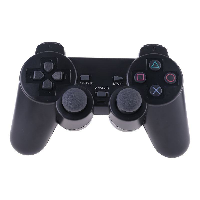 Tay Cầm Chơi Game Không Dây PS2 Tần Số 2.4Hz Kèm Bộ Thu Tín Hiệu Cho Sony Playstation 2