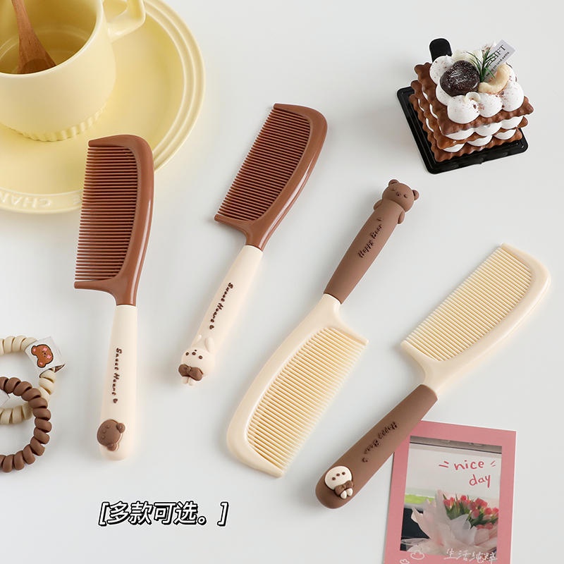 Lược Chải Tóc Dài Thẳng Chống Tĩnh Điện Thiết Kế Hoạt Hình Dễ Thương