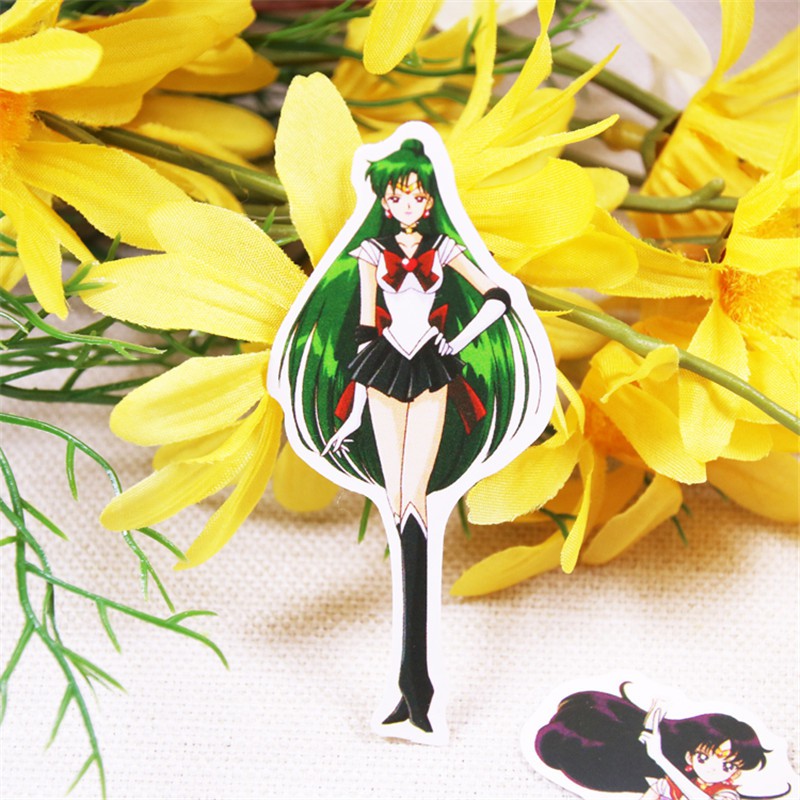 14Pcs/set ❉ Sailor Moon Tsukino Usagi Diary Stickers ❉ DIY Fashion Mixed Scrapbooking Doodle Decals Stickers