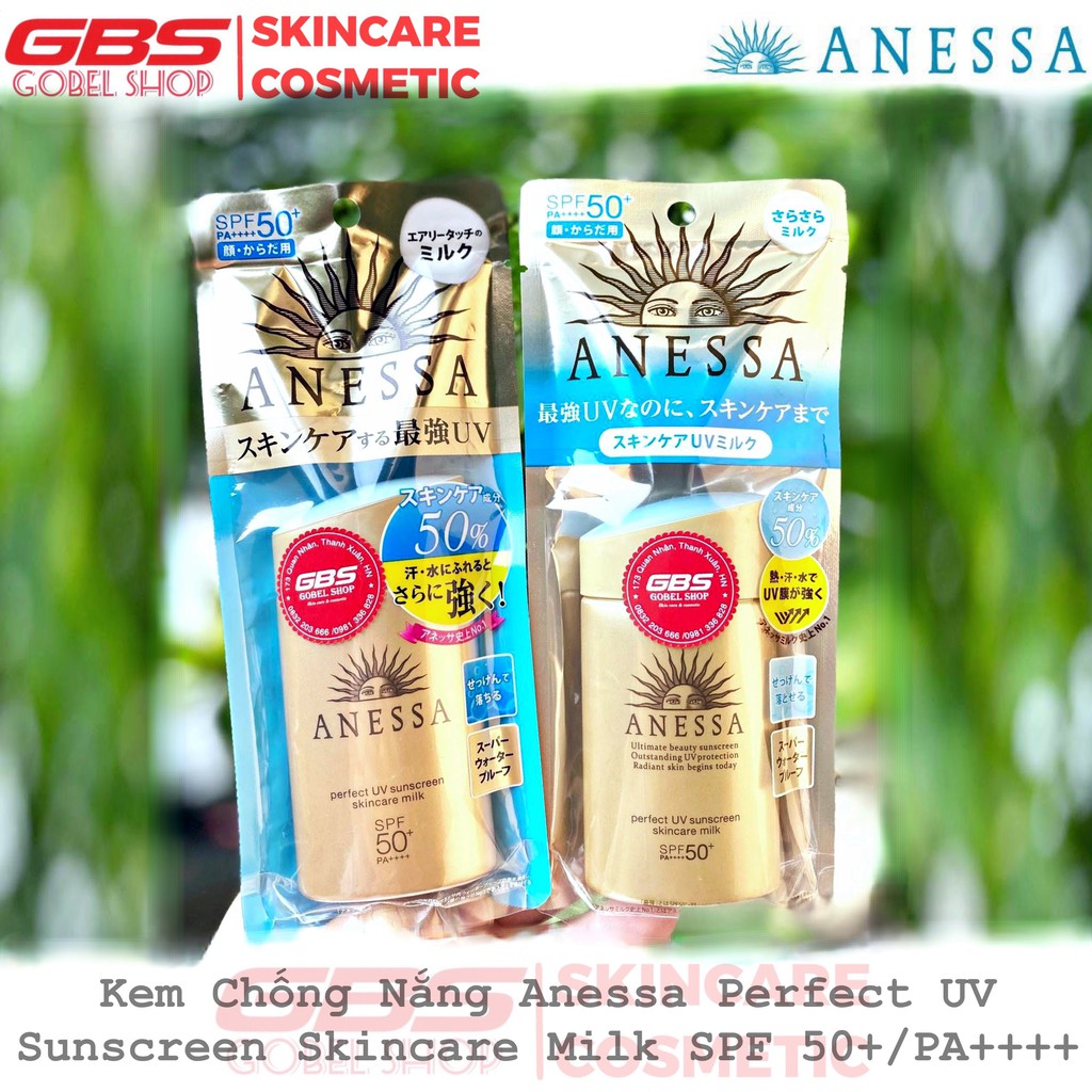 Kem Chống Nắng Anessa Perfect UV Sunscreen Skincare Milk SPF 50+ PA++++