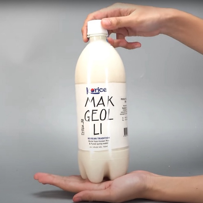 Nước gạo lên men Korice Makgeolli 6% - Chai 750ml - Thức uống truyền thống nhập khẩu Hàn Quốc