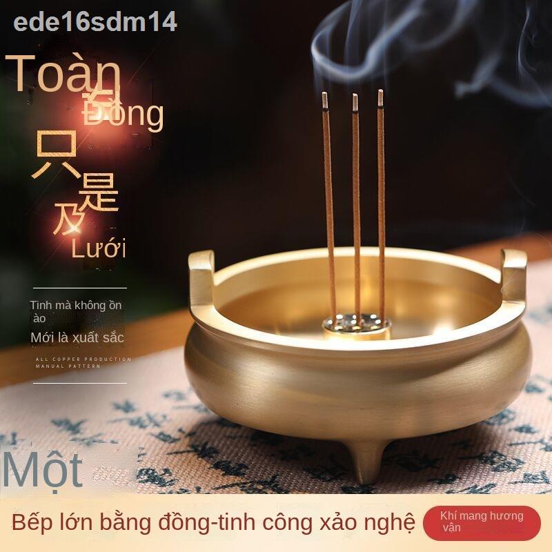 ♗ ♗ ♣✉◙Lư hương bằng đồng dùng trong gia đình, đồng, thờ phật, gỗ giáng hương, đồ