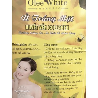 [Hàng chuẩn] [Hot - Bật tông] Ủ huyết yến da mặt Colagen ( kích trắng - Hàng công ty)