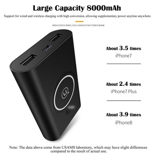 Pin Dự Phòng Usams 8000mAh