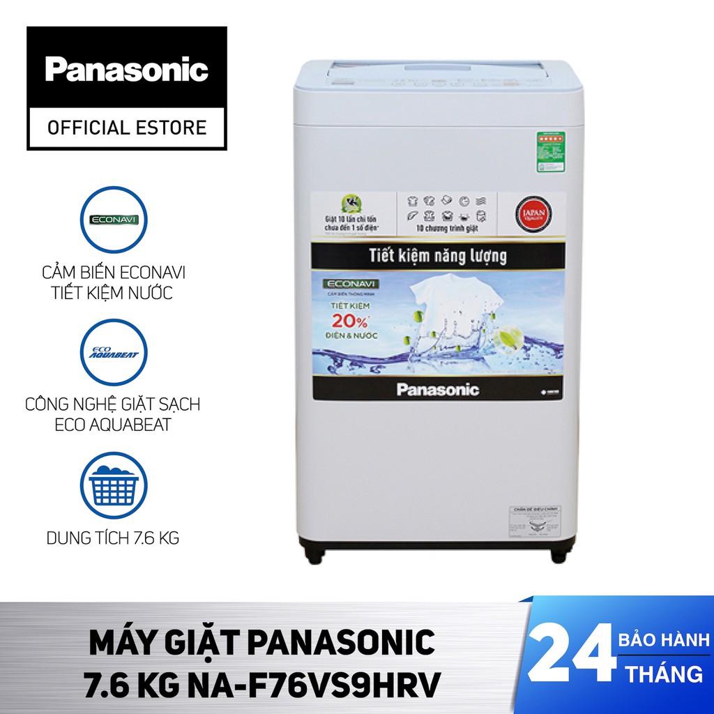 [Mã ELPANA21 giảm 6% đơn 599k] Máy Giặt Cửa Trên Panasonic 7.6 Kg NA-F76VS9HRV - Bảo Hành 2 Năm - Hàng Chính Hãng