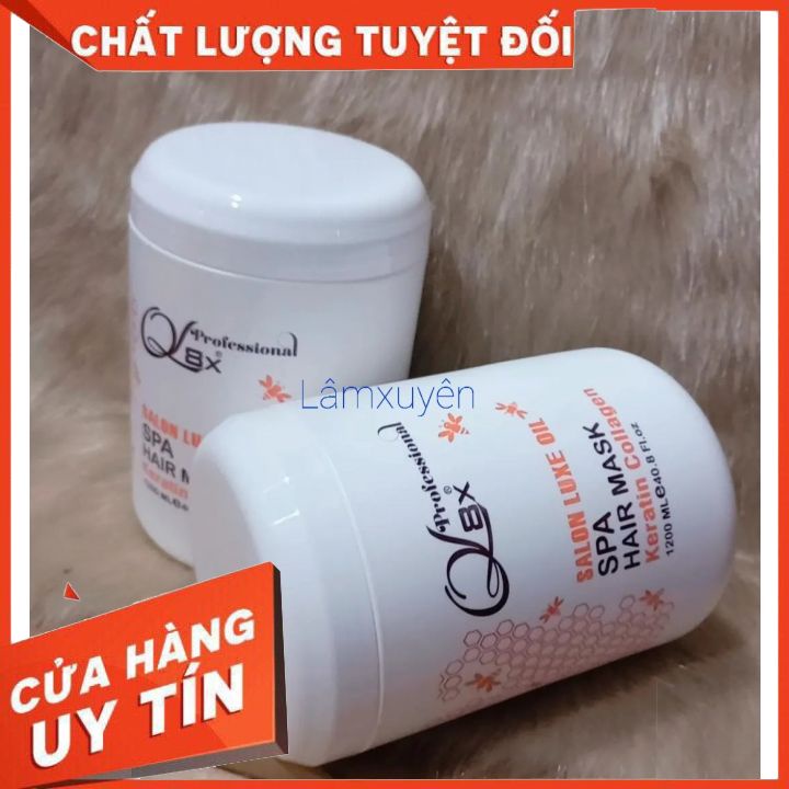 Hấp dầu phục hồi tái sinh QL8X 1200ml  (tóc nát,khô xơ chỉ 1 lần)mật ong sữa hũ trắng _ phục hồi tóc chắc khỏe