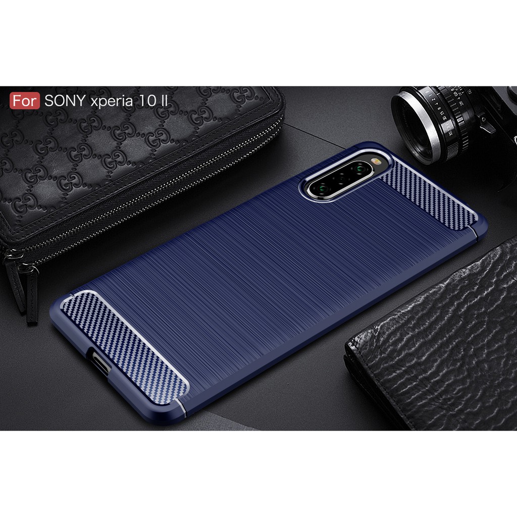 Ốp lưng sợi carbon cho Sony Xperia 10 II