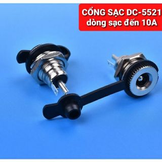 Achun.vn - 01 JACK GỒM 4 MÓN CỔNG SẠC NỮ DC-5.5*2.1mm CHỊU DÒNG TỐI ĐA 10A