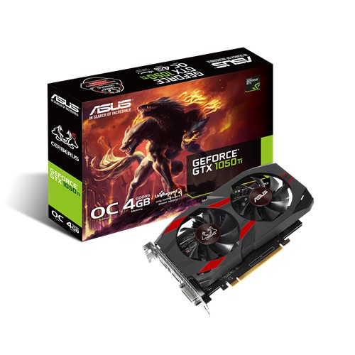 VGA CARD MÀN HÌNH ASUS CERBERUS GTX 1050TI 4GB OC NEW BOX - 2ND BOX CBH 2/2022