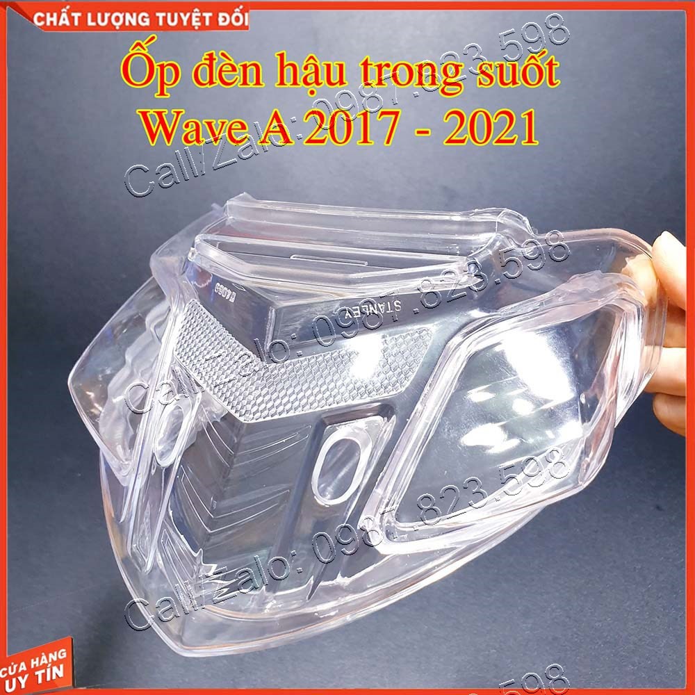 Nắp Ốp Đèn Hậu Trong Suốt Wave A 2006-2021, Wave s 100. RS 100 , Wave 50cc