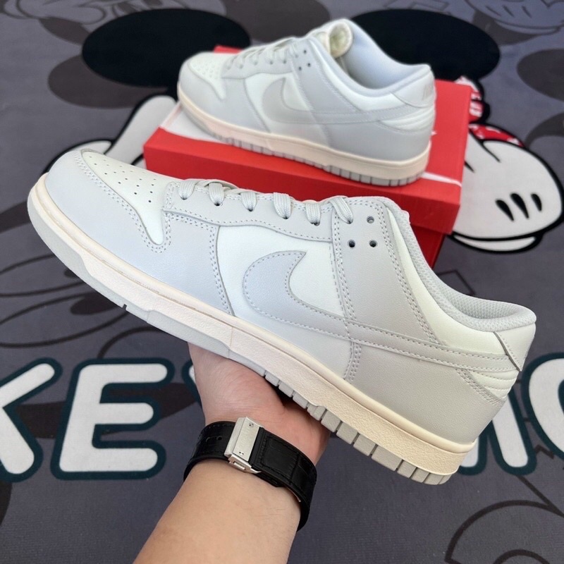 GIÀY SB DUNK LOW LIGHT BONE XÁM DA THẬT LAI AU