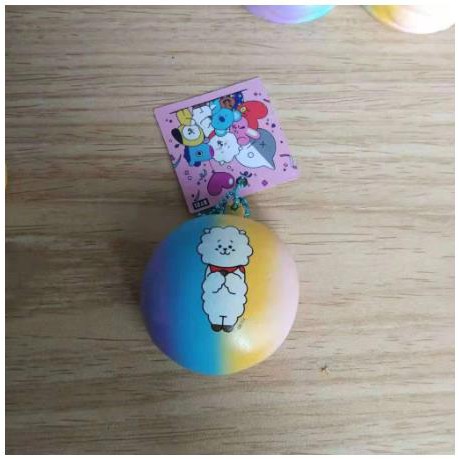 Đồ Chơi Squishy Hình Bánh Bao In Hình Bt21 Dễ Thương