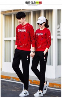 Bộ đồ thể thao cặp đôi siêu chất thu đông