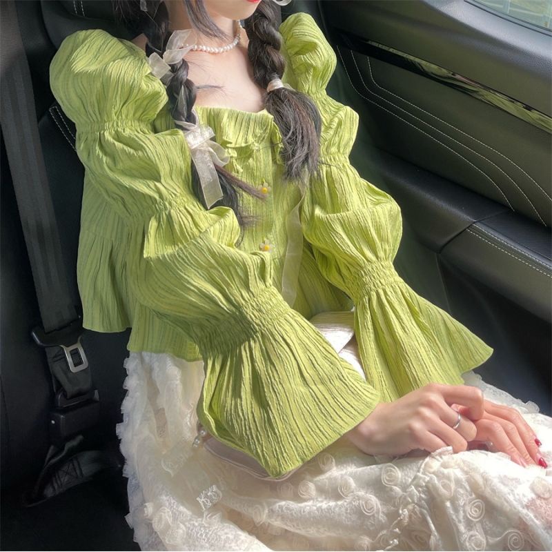 Áo croptop IELGY dáng rộng màu trơn thời trang mùa hè dành cho nữ