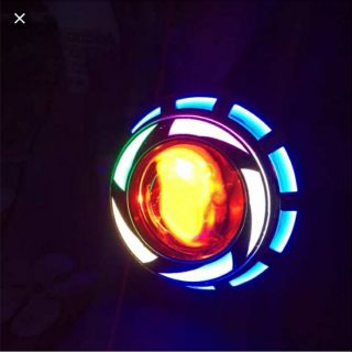 Đèn pha bi cầu 7 màu