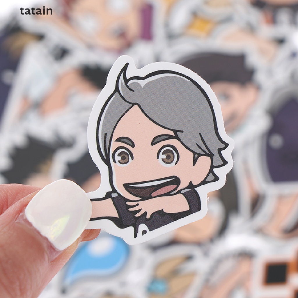 [TAT] 40pcs Anime Haikyuu PVC Laptop Suitcase Luggage Skateboard Waterproof Sticker CVX
