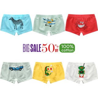 Quần lót boxer bé trai XILIBA quần lót thun cho bé họa tiết đáng yêu chất cotton mềm