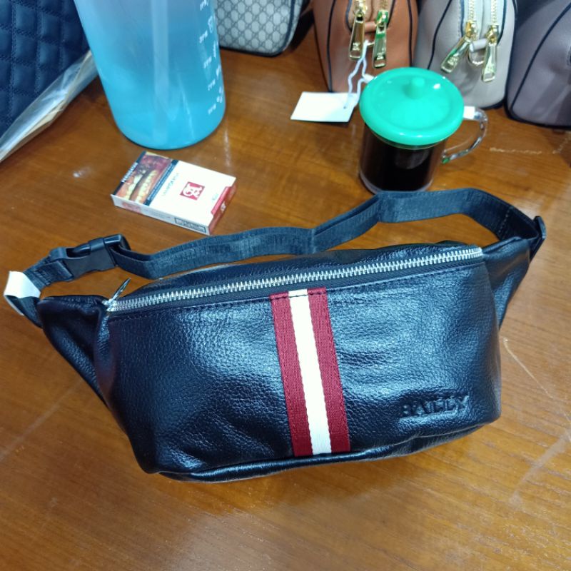 BALLY Túi Da Đeo Hông Chất Lượng Cao
