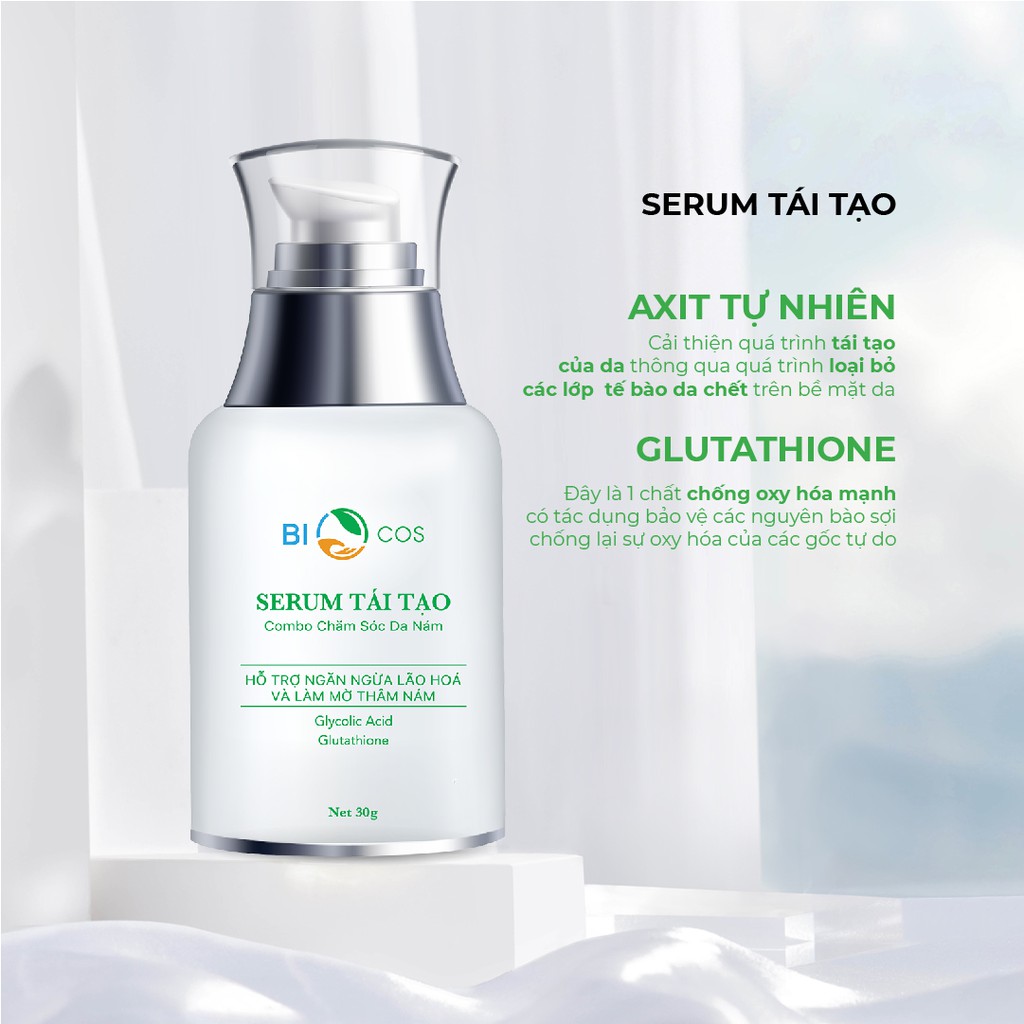 Serum Tái Tạo Da BIO COSMETICS Ngăn Ngừa Lão Hóa Và Làm Mờ Tàn Nhang, Vết Thâm 30g | BigBuy360 - bigbuy360.vn