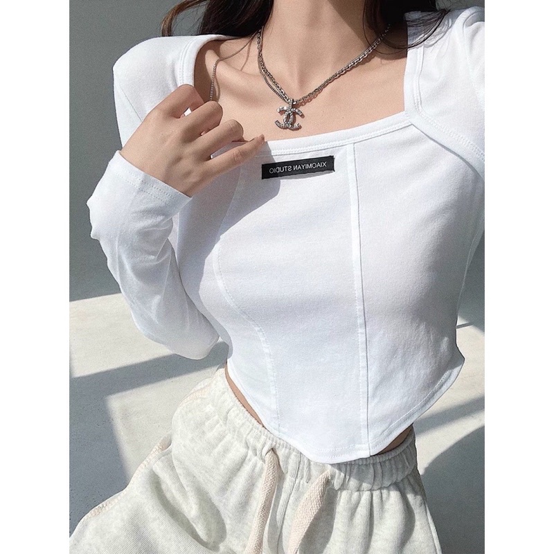 CT- ÁO LOGO TAY DÀI TICK THÂN (TC) (THUN RIP)