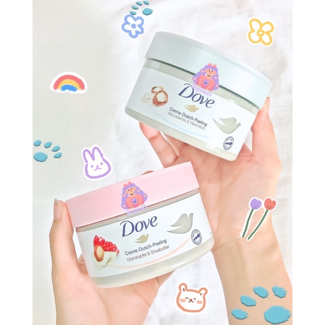 Tẩy tế bào chết body Dove Cream Dusch Peeling