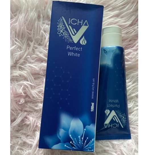 ✅ sữa rửa mặt perfect white Vicha sữa rửa mặt trắng mịn da loại bỏ bã nhờn tẩy tế bào chết da mặt
