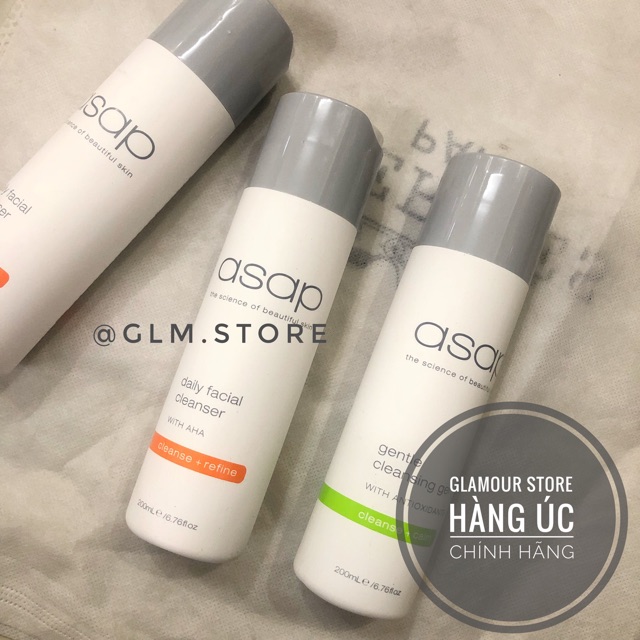 Sữa rửa mặt hàng ngày làm sạch sâu ASAP DAILY/ GENTLE CLEANSER 200ML
