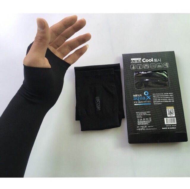 [ Hàng Đẹp ] Găng tay chống nắng xỏ ngón chuyên phượt Aqua-X Let's Silim Hàn Quốc  ( Đủ màu )