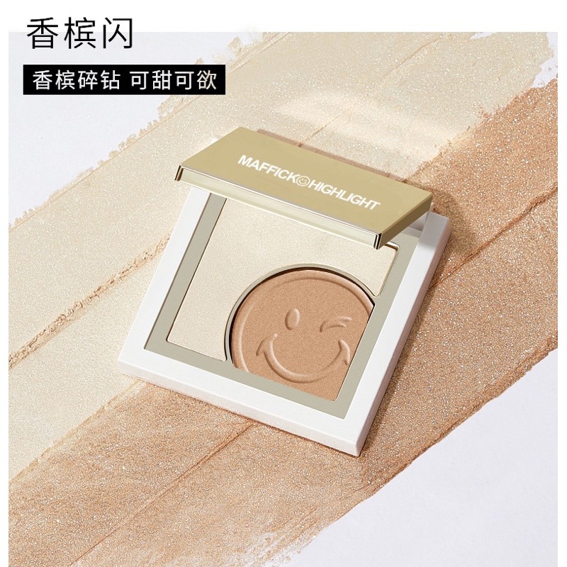 Phấn bắt sáng 2 màu Maffick Highlight Mặt Cười