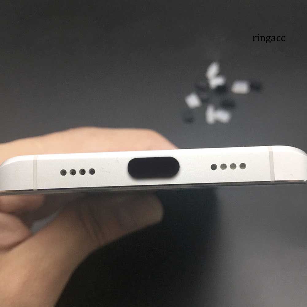 Set 5 nút bịt cổng sạc type C bằng silicon mềm chống bụi cho điện thoại / máy tính bảng