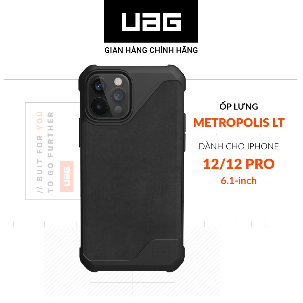 [Mã ELMALL300 giảm 7% đơn 500K] Ốp lưng UAG Metropolis LT cho iPhone 12 & iPhone 12 Pro [6.1 inch]