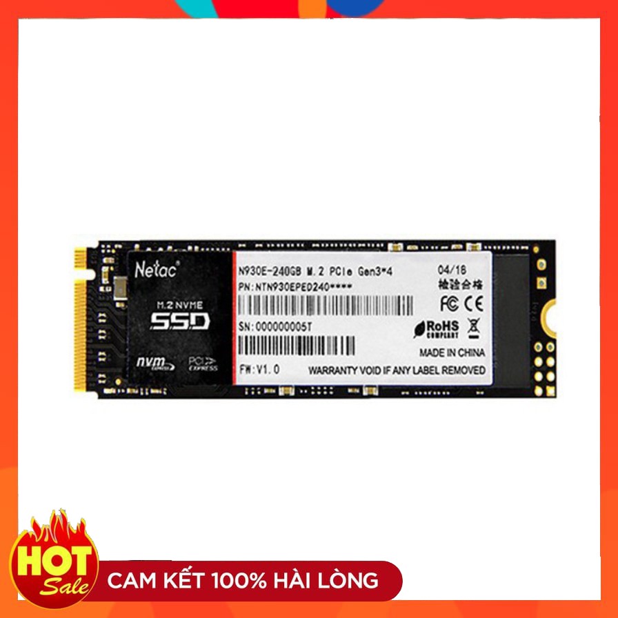 Ổ cứng SSD Netac 256GB N930E NVMe PCIe | WebRaoVat - webraovat.net.vn