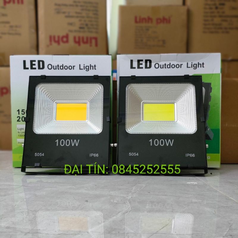 Đèn pha led ip66 50w-100w-200w cob chuyên công trình ngoài trời chiếu sáng  bảng hiệu , sân bóng trang trí nhà cửa ...vv