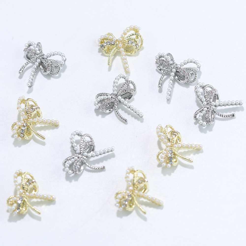 Set 5 Phụ Kiện Nơ 3D Dùng Trang Trí Móng Tay