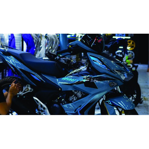 Tem rời Winner X xe xám xi măng phối tem xanh đen