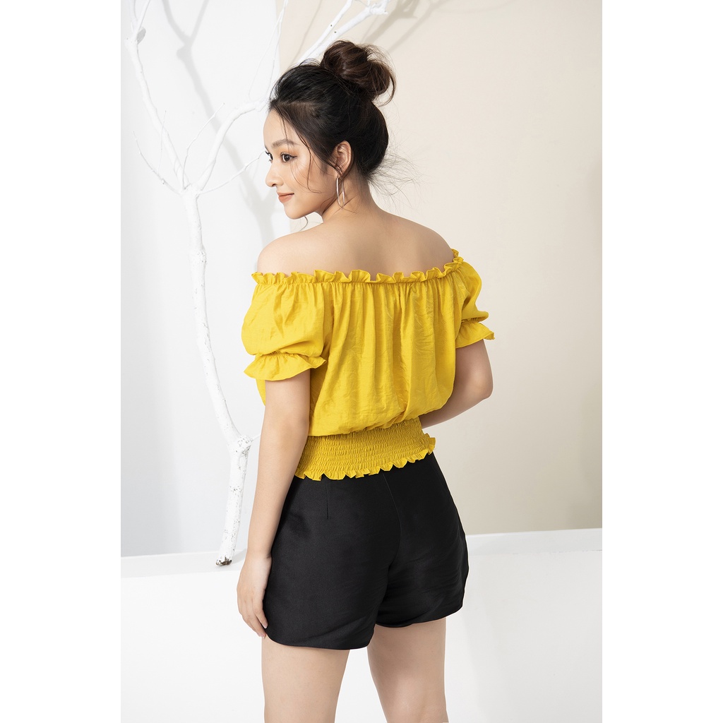 Áo Trễ Vai Nữ LUPERI Kiểu Dáng Bo Eo Dễ Phối Đồ Phù Hợp Cho Bạn Nữ Đi Chơi, Dạo Phố  LFSM1152