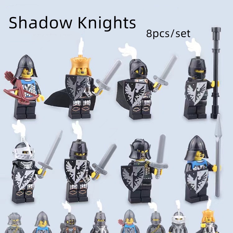 Set 8 Mô Hình Kỵ Sĩ Thời Trung Cổ Đồ Chơi Giáo Dục Cho Bé