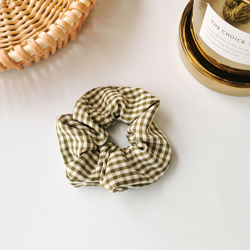 Dây Buộc Tóc Co Giãn Họa Tiết Chấm Bi Phong Cách Hàn Quốc Cho Nữ Hair Scrunchies