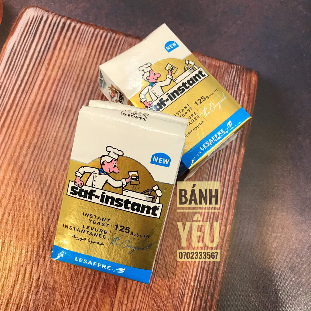 Men ngọt PHÁP hiệu Saf-instant 125g - Men nở làm bánh mì - PL58