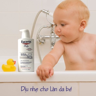 Sữa tắm gội cho bé eucerin baby wash & shampoo 2in1