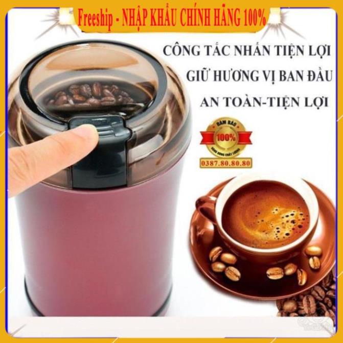 [ PHIÊN BẢN MỚI ] Máy xay cà phê hạt và xay tất cả các loại hạt khô/ Máy xay cầm tay mini đa năng sạc điện xay tỏi ớt