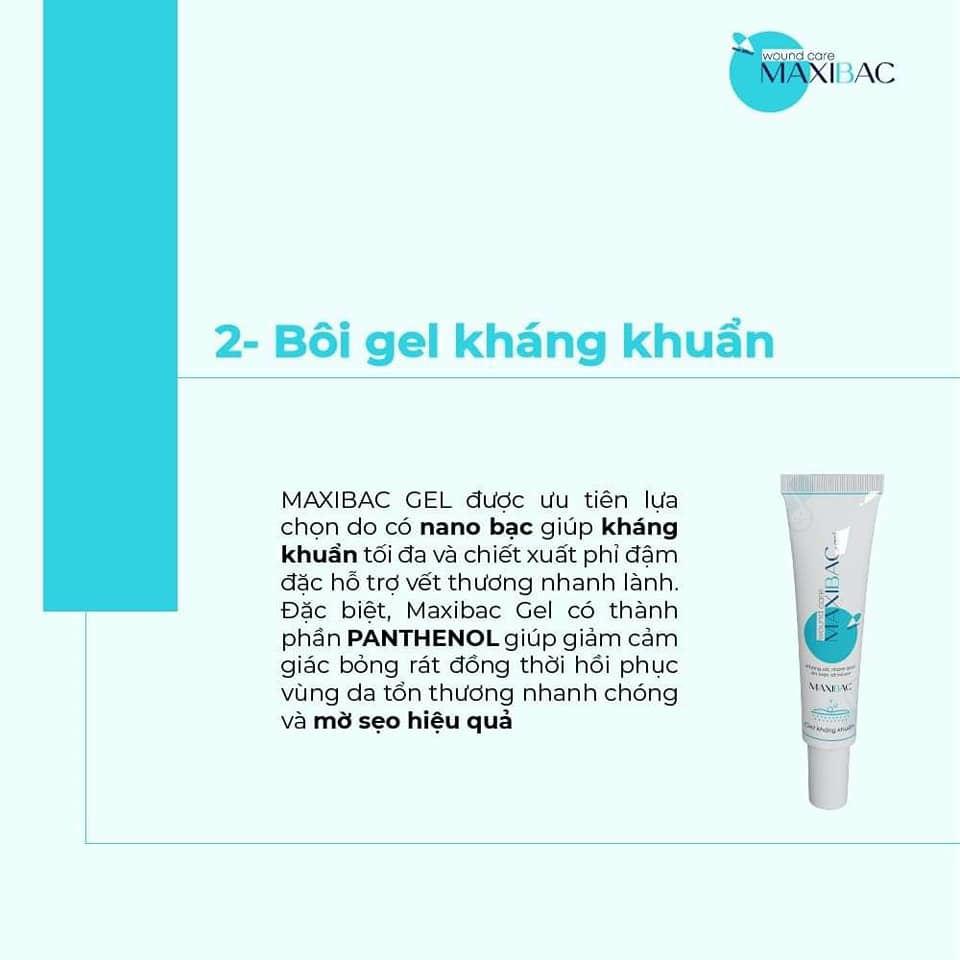 Gel kháng khuẩn Maxi Bạc Gel - giải pháp cho các bệnh về da: bỏng, herpes, zona thần kinh, nấm, vết thương hở