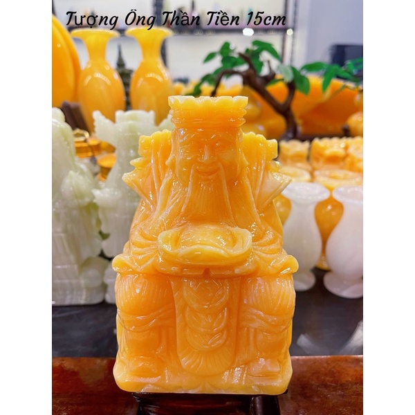 Bộ Tượng Thần Tài - Thổ Địa Đá Ngọc Hoàng Long Phong Thuỷ