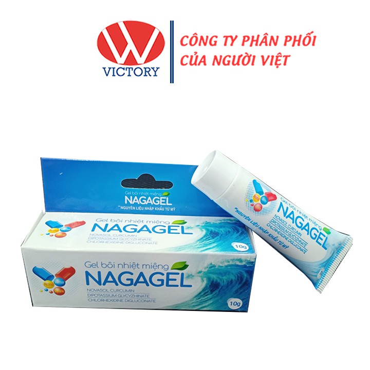 Gel Nagagel (Tuýp 10g) - Giúp Ngăn Ngừa Sự Phát Triển Của Vi Khuẩn Gây Nhiệt Miêng Và Viêm Lợi - Victory Pharmacy