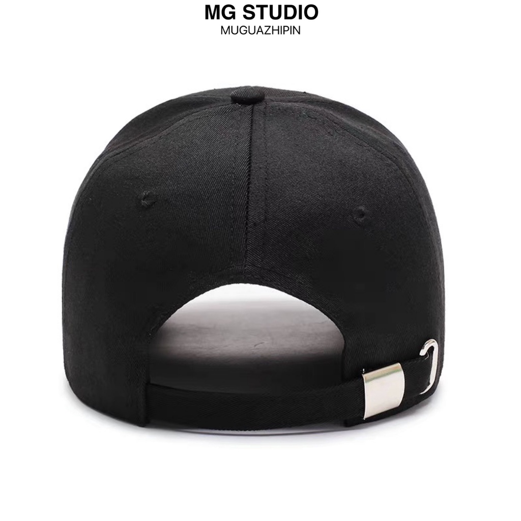 Mũ bóng chày MG STUDIO hai màu sắc thêu chữ “RECLUSIVE” thời trang