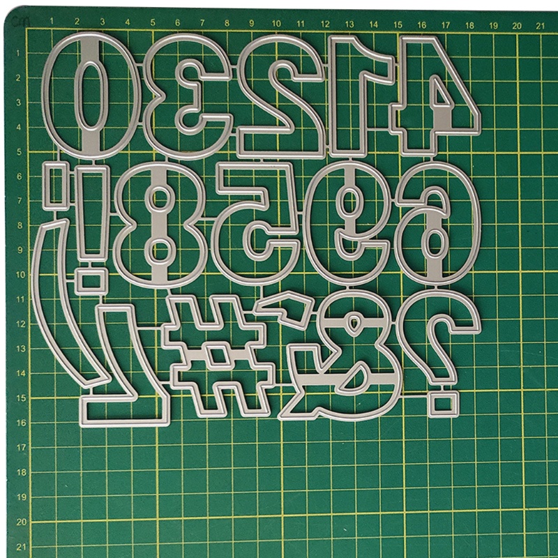 Khuôn Cắt Hình In Nổi Hình Biểu Tượng Con Số Dùng Trang Trí Scrapbook