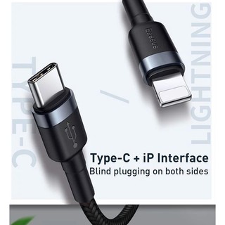 Cáp sạc nhanh C to Lightning Baseus Cafule PD 18W ( Type-C to Lightning Power Delivery Quick Charge & Data Cable )